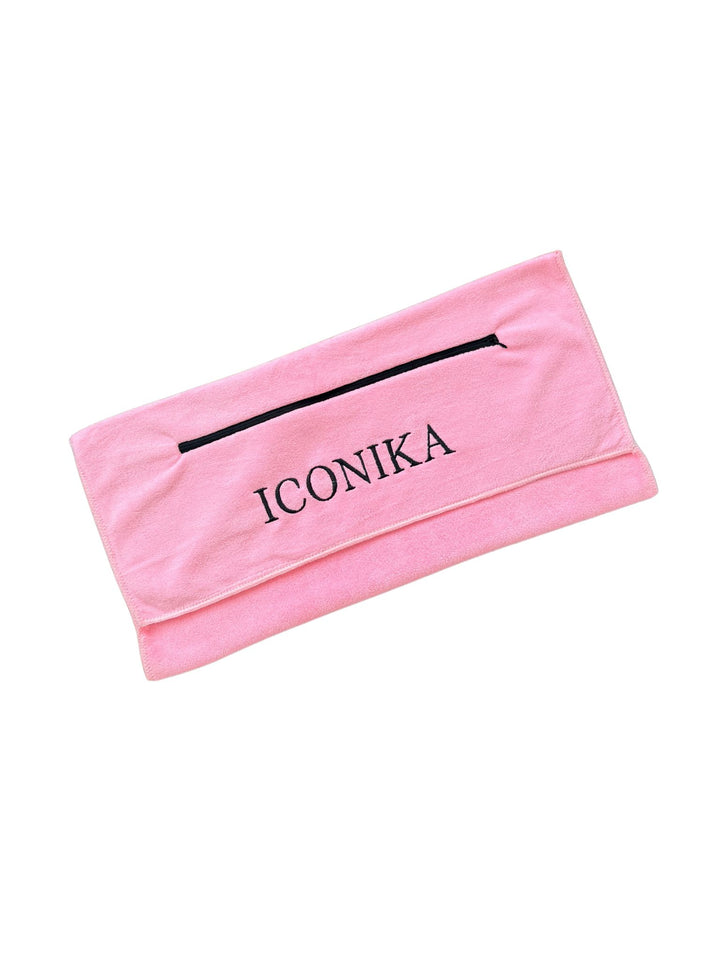 Hooded Gym Towel - Baby Pink