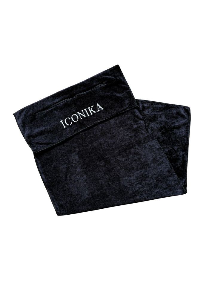 Hooded Gym Towel - Black