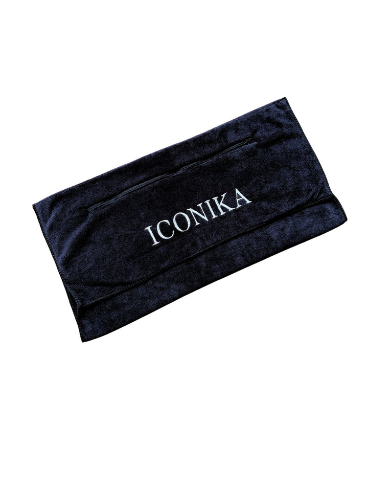 Hooded Gym Towel - Black